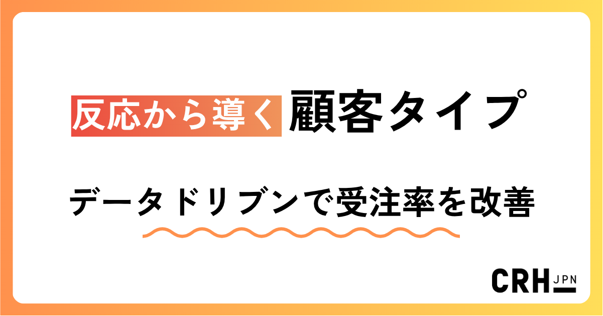 反応から導く顧客タイプ