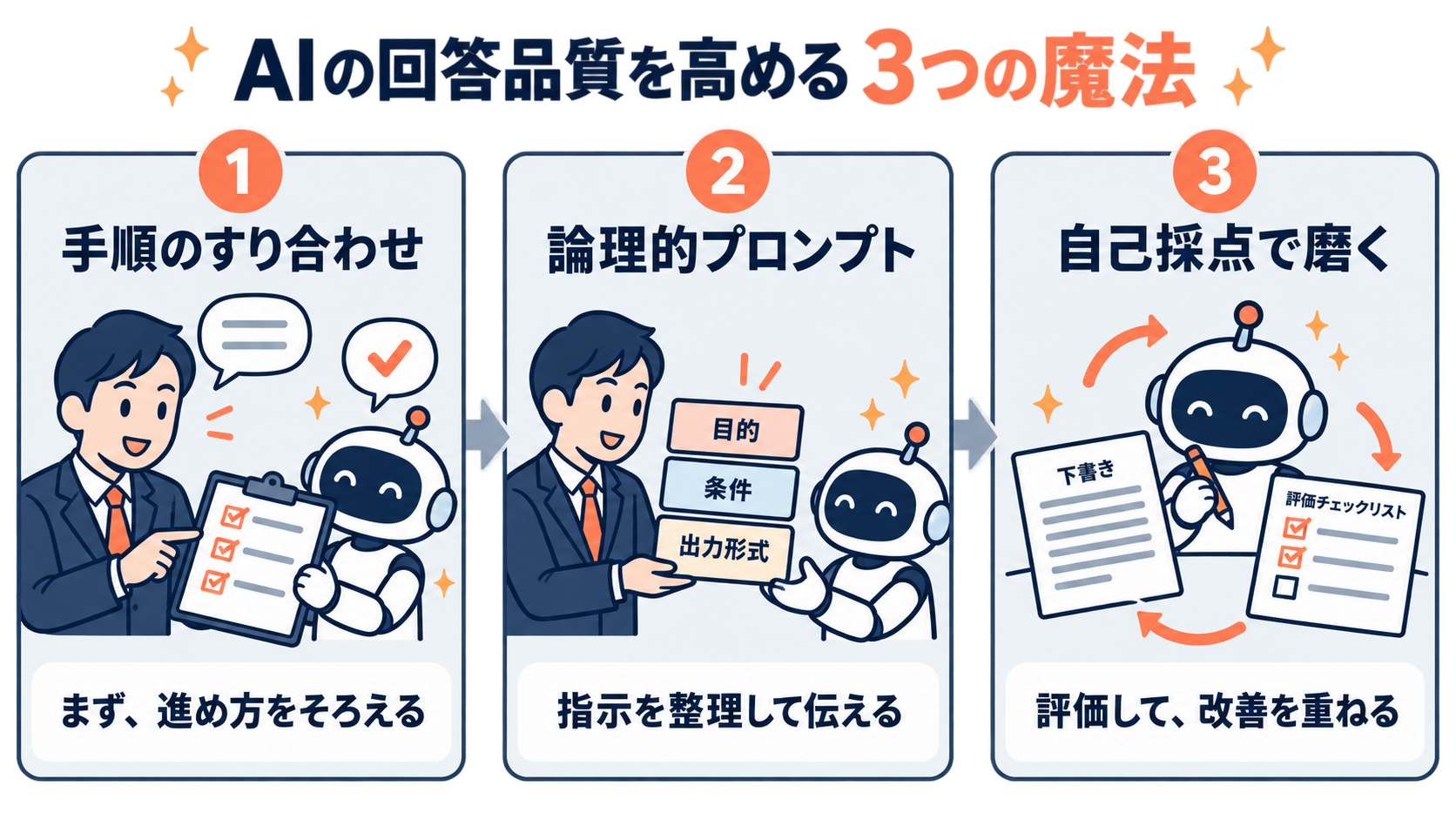 AIの回答品質を高める3つの魔法
