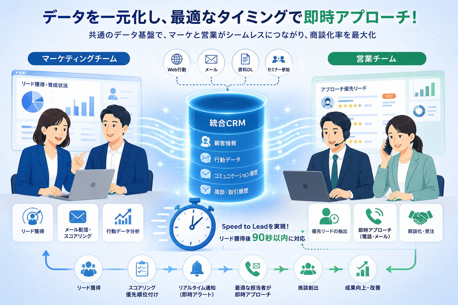 HubSpotを活用したデータ一元化と業務フロー設計